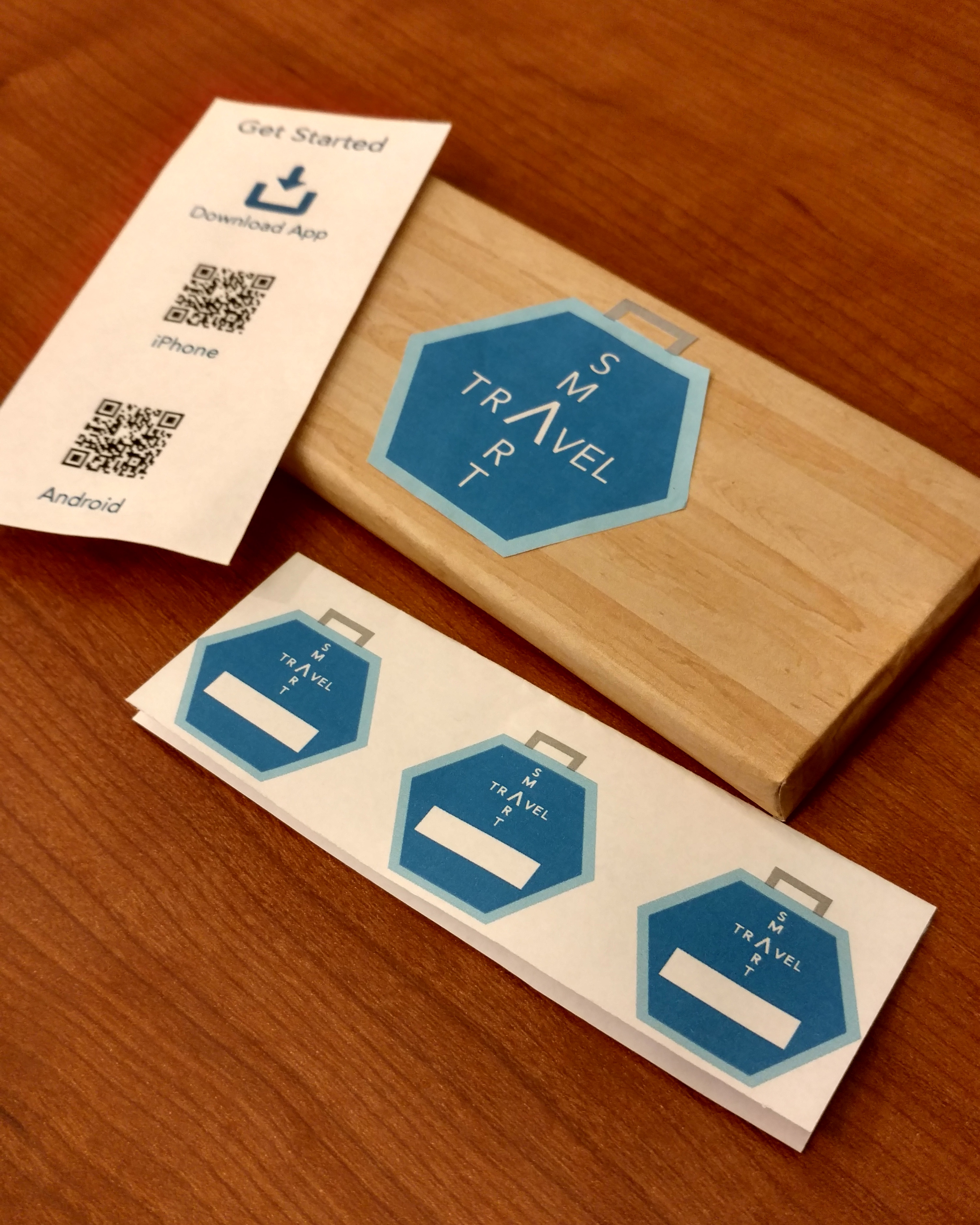 Image of physical design of the stickers and hub